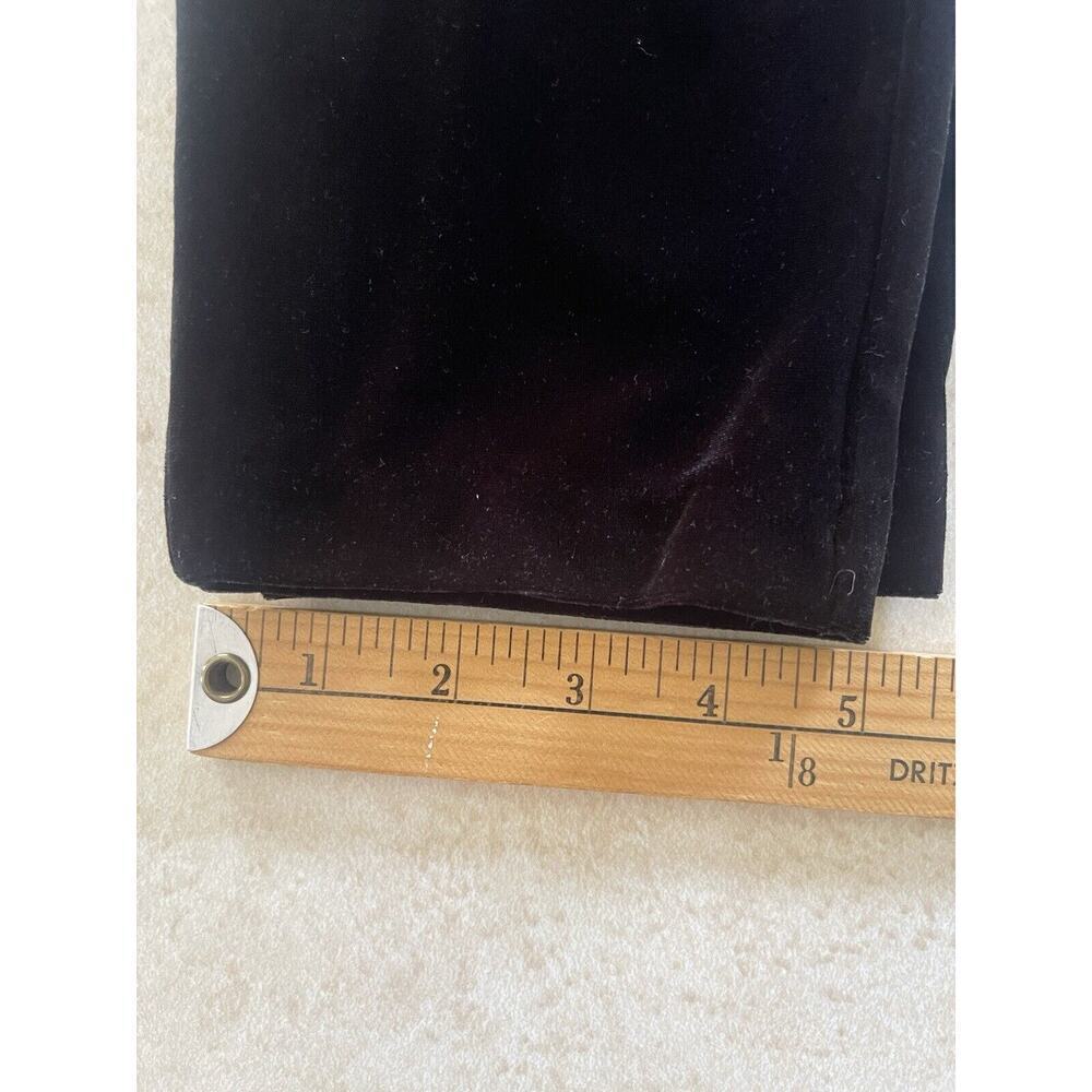 Banana Republic Womens Black Size 2 Velour Sleeveless Jumpsuit Pockets Cropped - Picture 9 of 12